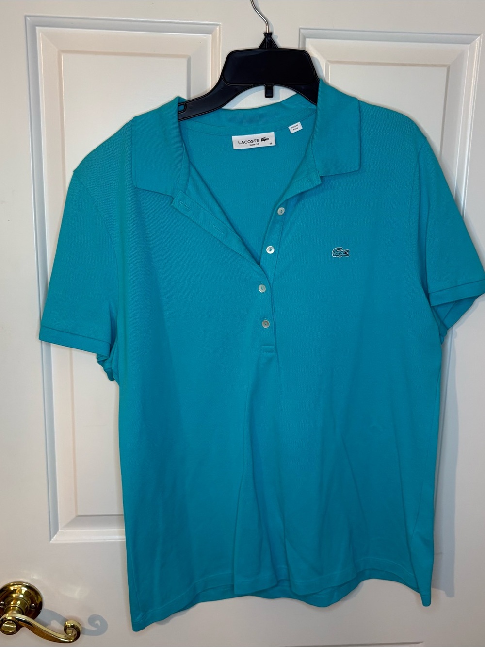 Lacoste Teal Blue Polo Shirt